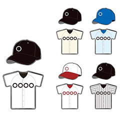 ユニフォームピンバッチセット