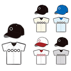 ユニフォームピンバッチセット