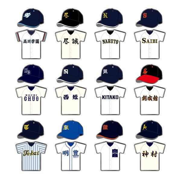 マナブ　阪神歴史館　ピンバッジ ユニフォームピンバッジセット - 阪神甲子園球場公式オンライン