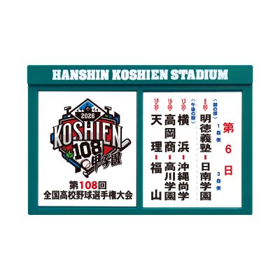 対戦看板マグネット　第６日目