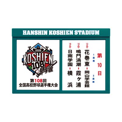 対戦看板マグネット　第10日目