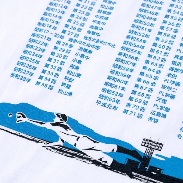 108/ｵﾌｨｼｬﾙｸﾞｯｽ 歴代優勝校Tシャツ - 阪神甲子園球場公式オンライン