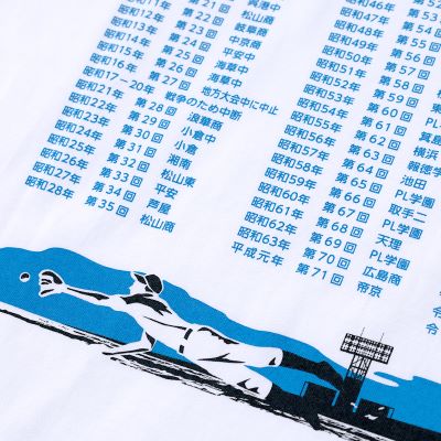 108/ｵﾌｨｼｬﾙｸﾞｯｽ 歴代優勝校Tシャツ - 阪神甲子園球場公式オンライン