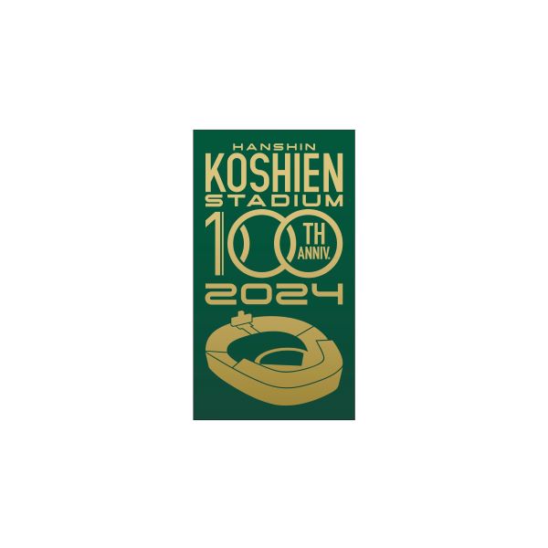 甲子園球場100周年再剥離ステッカー　　四角