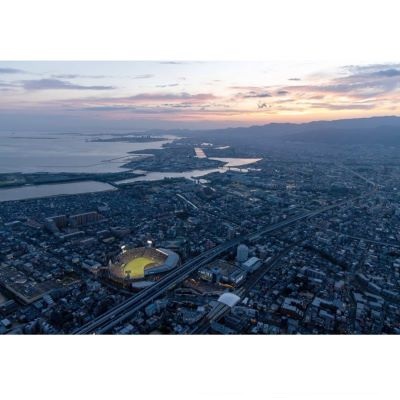 甲子園球場 ナイター空撮ジグソーパズル - 阪神甲子園球場公式