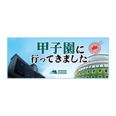 甲子園に行ってきました。フェイスタオル