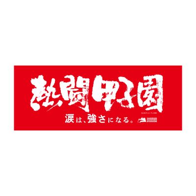 熱闘甲子園×甲子園球場コラボ　フェイスタオル【赤】
