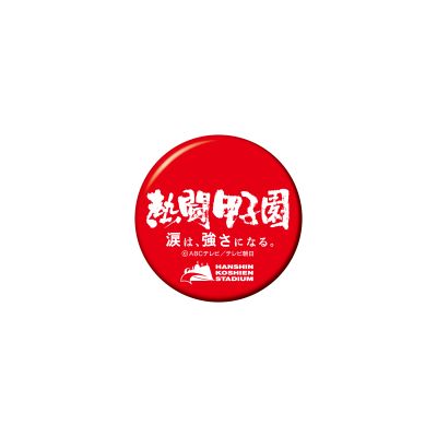 熱闘甲子園×甲子園球場コラボ　缶バッジ【赤】