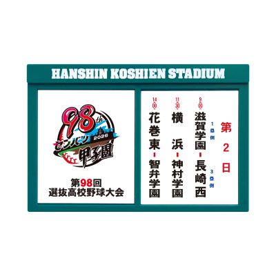 対戦看板マグネット　第２日目