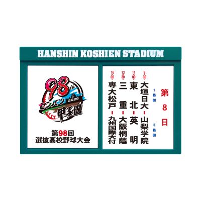 対戦看板マグネット　第８日目