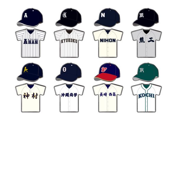 ユニフォームピンバッジセット - 阪神甲子園球場公式オンライン