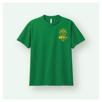 甲子園テニスクラブ100周年　　ドライＴシャツ　緑