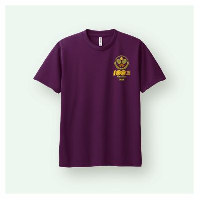 甲子園テニスクラブ100周年　　ドライＴシャツ　パープル