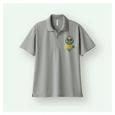 甲子園テニスクラブ100周年　　ドライポロシャツ　グレー