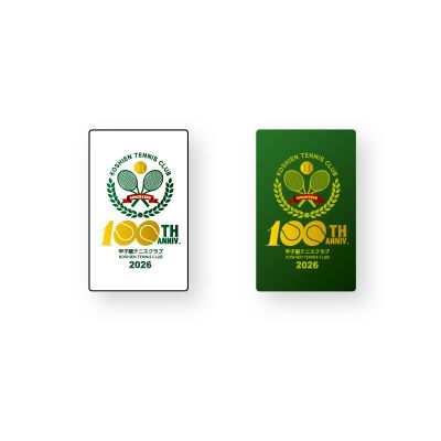 甲子園テニスクラブ100周年　　ピンバッジ（２個セット）